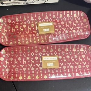 Rachel Ashwell set of 3 Christmas platters